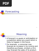 Demand Forecasting