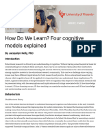 How Do We Learn-Four Cognitive Models Explained