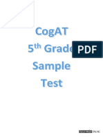 Cogat 5th Grade PDF 1