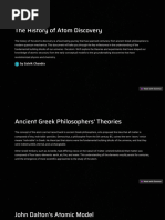 The History of Atom Discovery