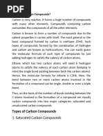 Chem 1 Carbon Compounds