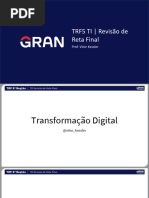 TRF5 - Revisão de Reta Final - Transformação Digital - Vitor Kessler