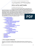 Feminist Perspectives On Sex and Gender (Stanford Encyclopedia of Philosophy)