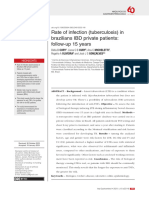 Rate of Infection (Tuberculosis) in