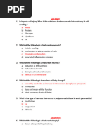 MCQ For Training