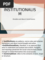 Group 3 Institutionalism