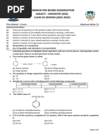 6.XII Chemistry Question Paper