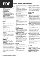 SOP4 Yellow Unit Tests Answer Key