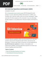 Top 50 Git Interview Questions and Answers (2024) - GeeksforGeeks