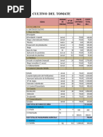 Cultivo Del Tomate Costo de Control