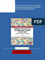 Research Methods For International Human Rights Law Beyond The Traditional Paradigm 1st Edition Damian Gonzalez-Salzberg (Editor)