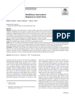 A Systematic Review of Mindfulness Interventions On Psychophysiological Responses To Acute Stress