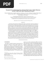 Dynamical Downscaling Projections of Twenty-First-Century Atlantic Hurricane Activity - CMIP3 and CMIP5 Model-Based Scenarios