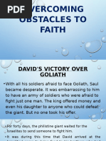 OVERCOMING Obstacle To Faith