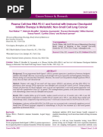 Plasma Cell-Free RNA PD-L1 and Survival With Immune Checkpoint Inhibitor Therapy in Metastatic Non-Small Cell Lung Cancer