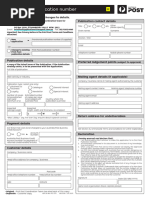 Print Post Application Form