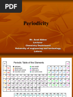 Periodic Table & Periodicity