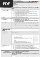 Q2 Lesson Plan in Lesson 1.3