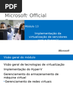 Microsoft Official Course: Implementação Da Virtualização de Servidores Com o Hyper-V