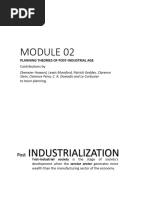 Module - 2 - Planning Theories Post Industrial Age