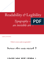 2018 Legibility Readability