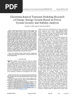 Electromechanical Transient Modeling Research of Energy Storage System Based On Power System Security and Stability Analysis