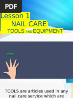 Lesson 1 Nail Care Tools and Materials