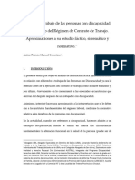 El Trabajo de Las Personas Con Discapaci