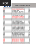 Lista Precios Actualizada Abril