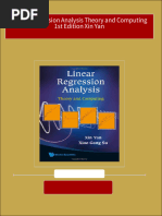 Full Download Linear Regression Analysis Theory and Computing 1st Edition Xin Yan PDF