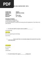 Operationg Systems (CSE 3153) (Makeup)