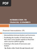 Introduction To Financial Economics