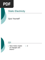 Static Electricity Quiz