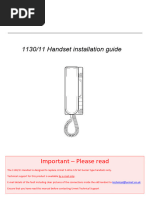 1130 11 Handset UK Installation Guide