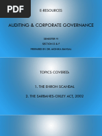 Auditing & Corporate Governance Course Material