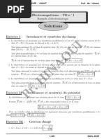 TD ELECTROMAGNETISME (Corrigé) - Pr. HINAOUI (CPGE IBN EL KHATIB PRIVEE RABAT)