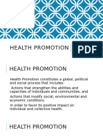 Health Promotion Pillars