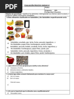 Evaluacion SUMATIVA 3°alimentacion Saludable Final