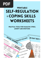 Printable Self-Regulation and Coping Skills Worksheets