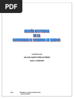 Reseña Historica de Calvario. MARZO 2024