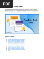 Feasibility Study Ideas PDF