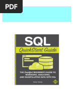 SQL QuickStart Guide The Simplified Beginner S Guide To Managing Analyzing and Manipulating Data With SQL 1st Edition Shields 2024 Scribd Download