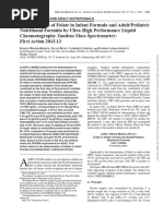 AOAC 2013.13 - Determination of Folate in Infant Formula and Adult-Pediatric Nutritional Formula by UPLC-MSMS