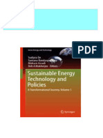 Sustainable Energy Technology and Policies A Transformational Journey Volume 1 1st Edition Sudipta de