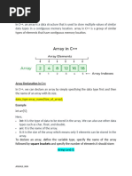 Array in C++