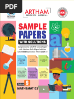 Class 9 Maths Sample Paper Set 8