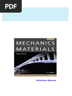 Mechanics of Materials SI 9th Edition Hibbeler Solutions Manual Download PDF