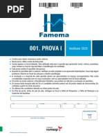 Famema2025 Prova