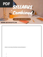 CBSE 2023 - 24 Class 9 10 Combined Syllabus