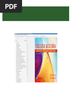 Full (Original PDF) College Algebra: Concepts Through Functions 4th Edition PDF All Chapters